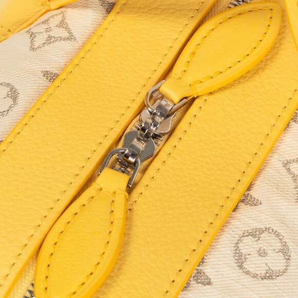 Louis Vuitton SS/12 Squat MM Denim Jaune Handbag - Picture 12 of 15